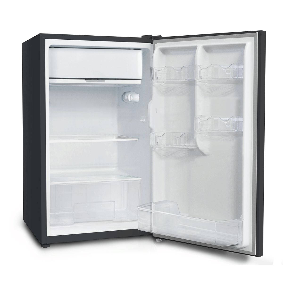 CHiQ 125L Single Door Bar Fridge Black Steel CSR124DBS