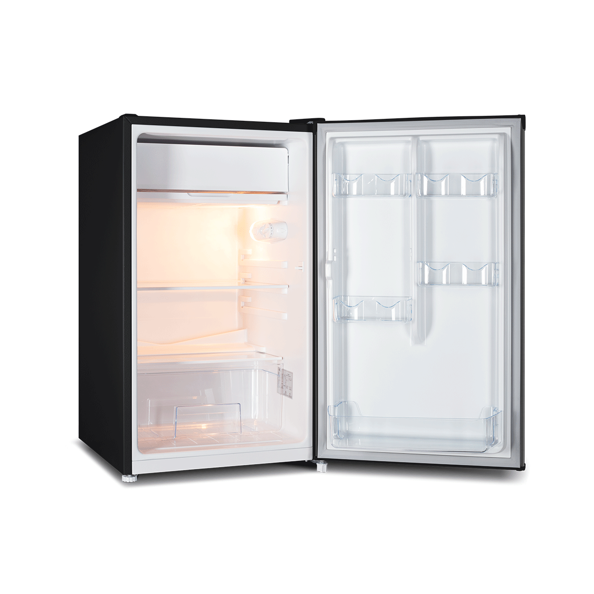 CHiQ 125L Single Door Bar Fridge Black Steel CSR124DBS