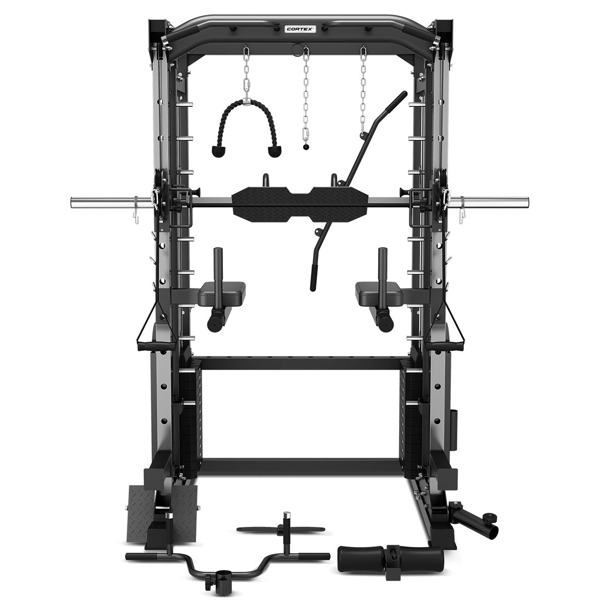 CORTEX SM-25 6-in-1 Power Rack with Smith & Cable Machine