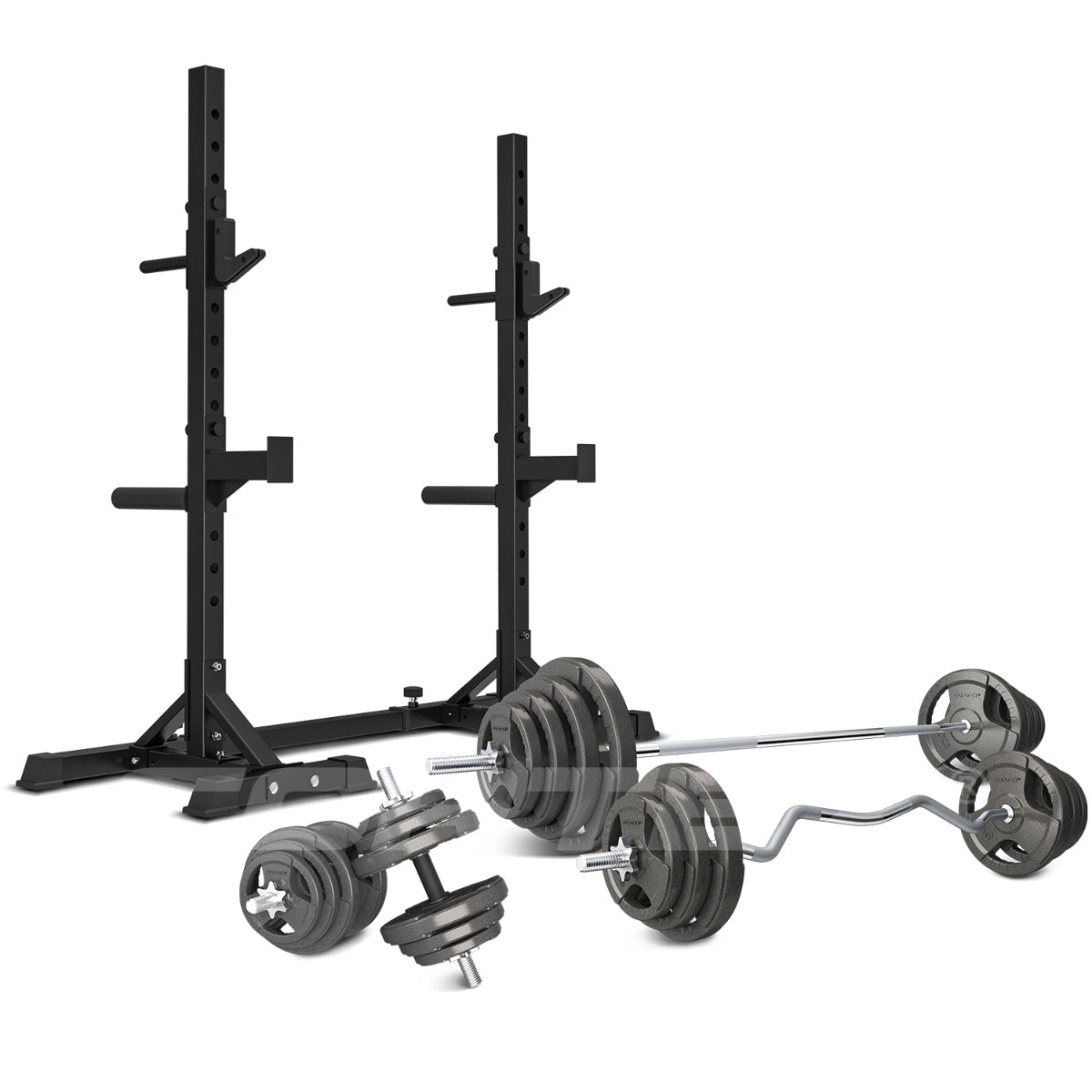 CORTEX SR-10 Squat Rack Package + 90kg Standard Tri-Grip Weight Plates Package