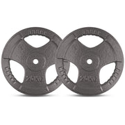 CORTEX 20kg Tri-Grip Standard Plates Fits 25mm Bars (Pair)