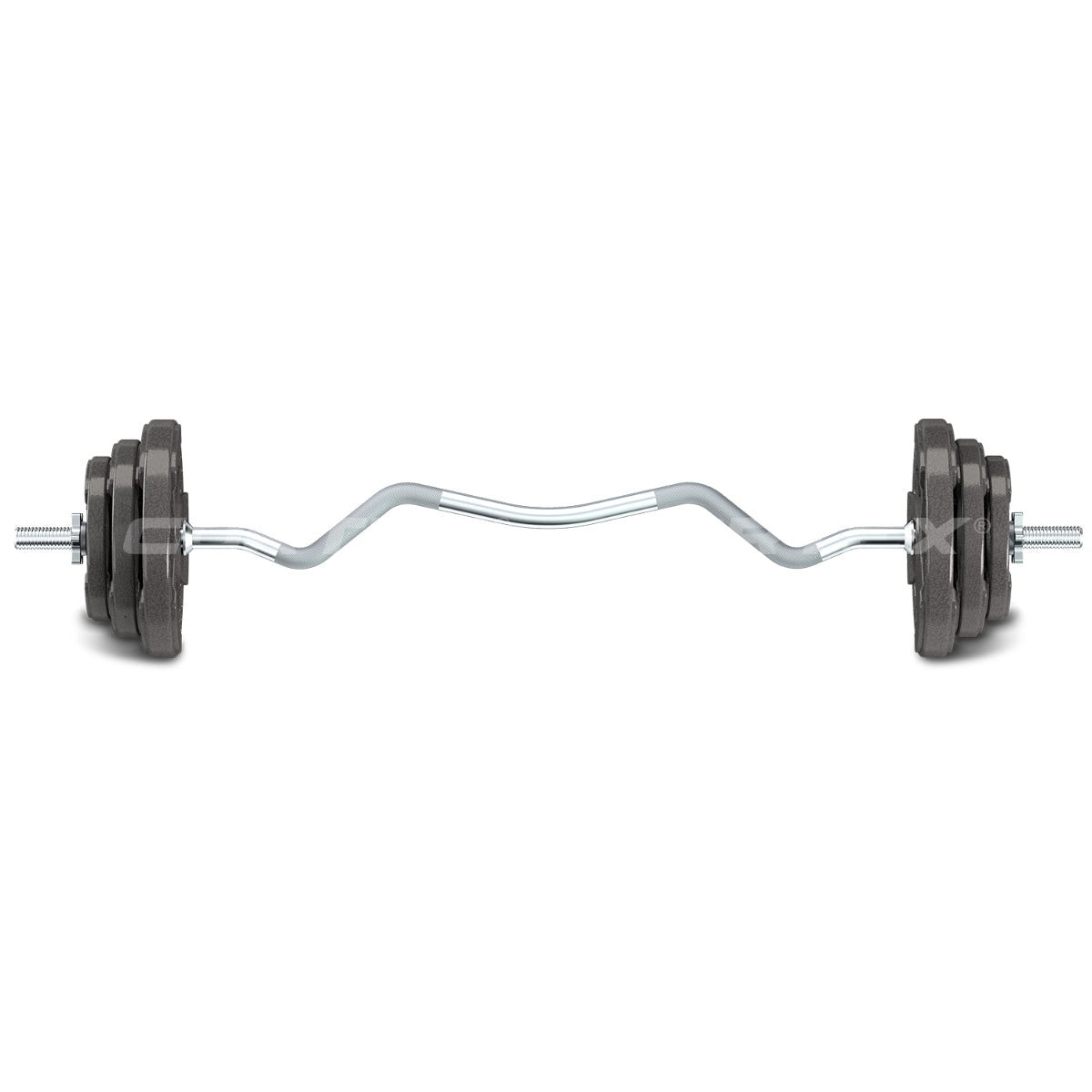 CORTEX 40kg Curl Bar 25mm Standard Weight Set