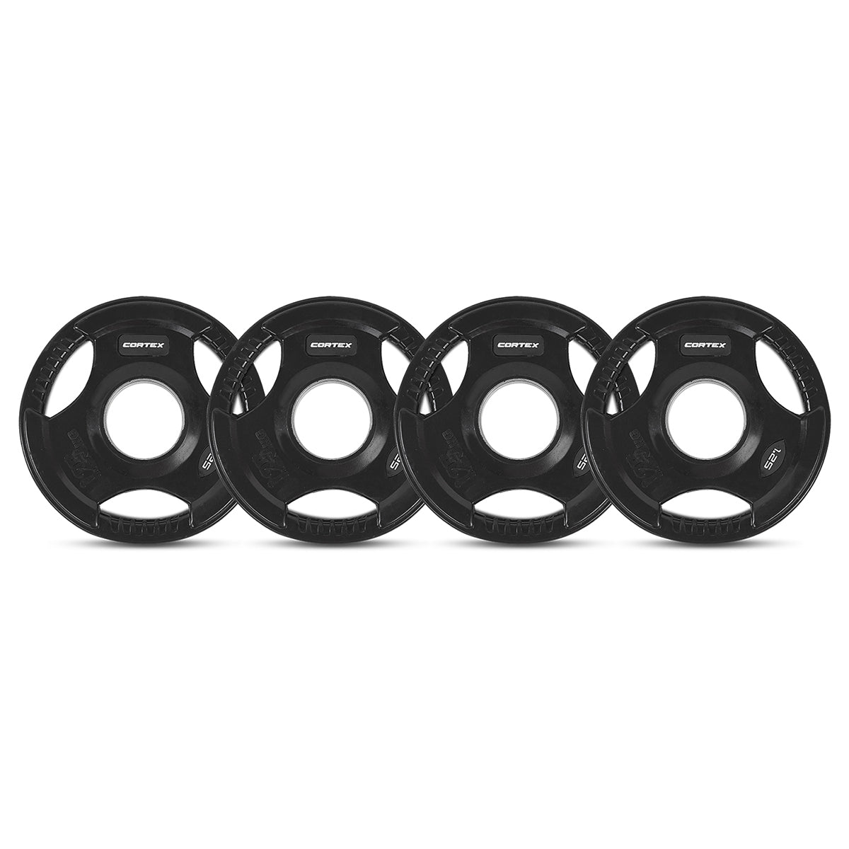 CORTEX 80kg Tri-Grip V2 50mm Olympic Plate Set