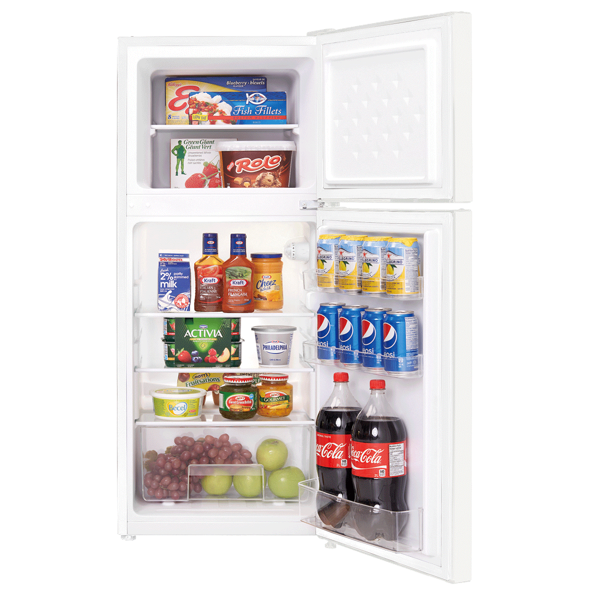 CHiQ 118L Two Door Bar Fridge White CTM118DW