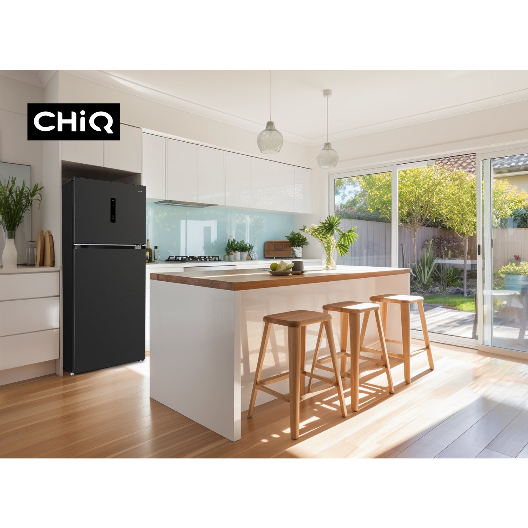 CHiQ 515L Top Mount Fridge Black Steel (2025) CTM513NBS5E