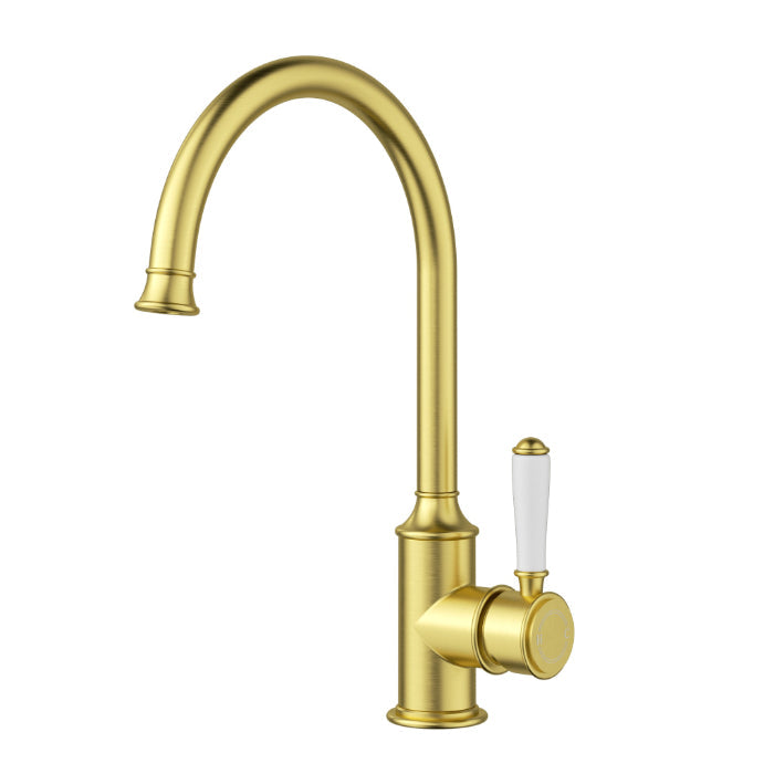 Clasico Gooseneck Sink Mixer Ceramic Handle
