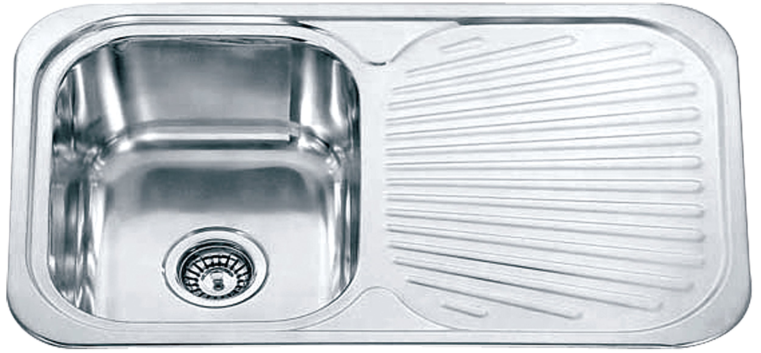 DANTE Single Bowl Sink with Tap Hole and Drainer
