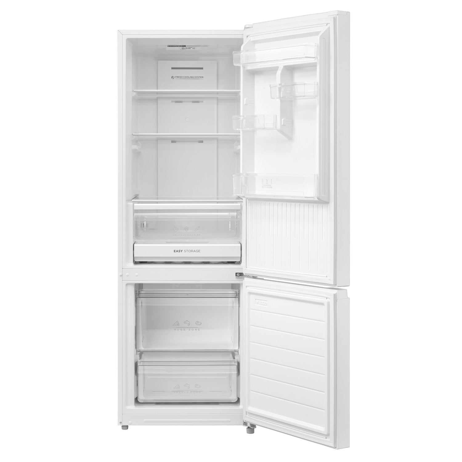 Esatto 325L Bottom Mount Fridge, White