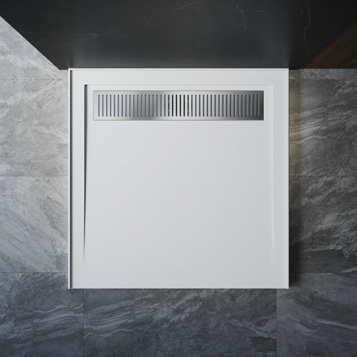 Rectangle Durable SMC Shower Base White