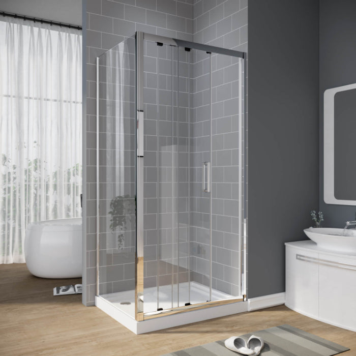 3 Panel Sliding Door with Side panel Shower Enclosure