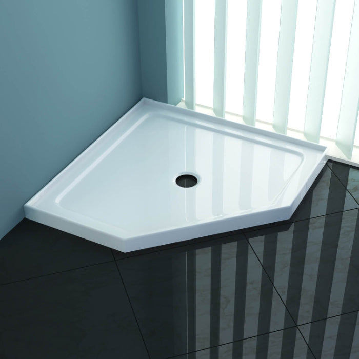 Center Waste Hole Diamond Shower Base
