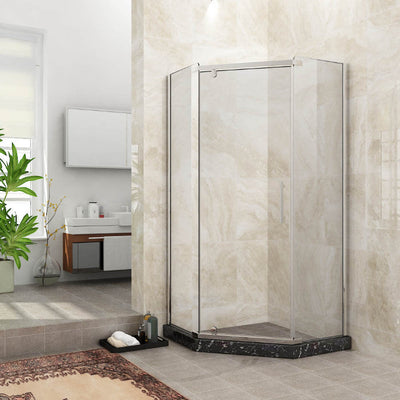 Diamond Semi Frameless Shower Screen