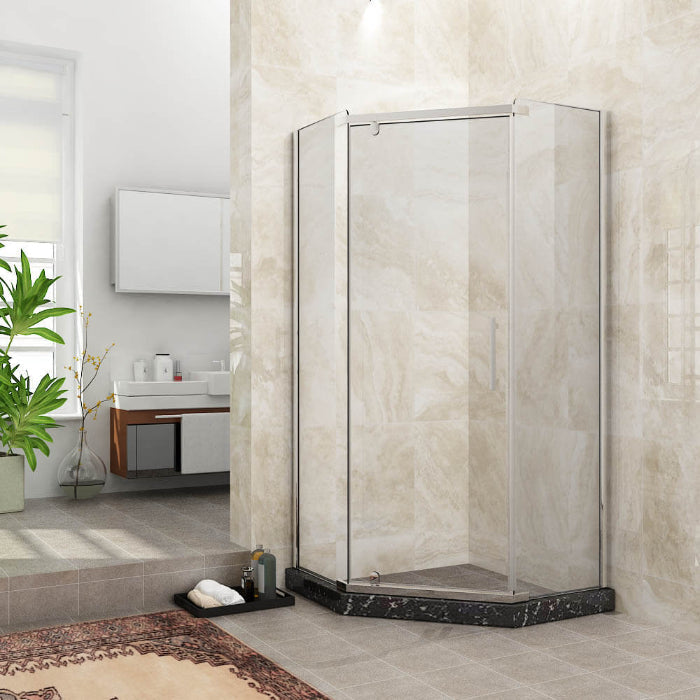 Diamond Semi Frameless Shower Screen