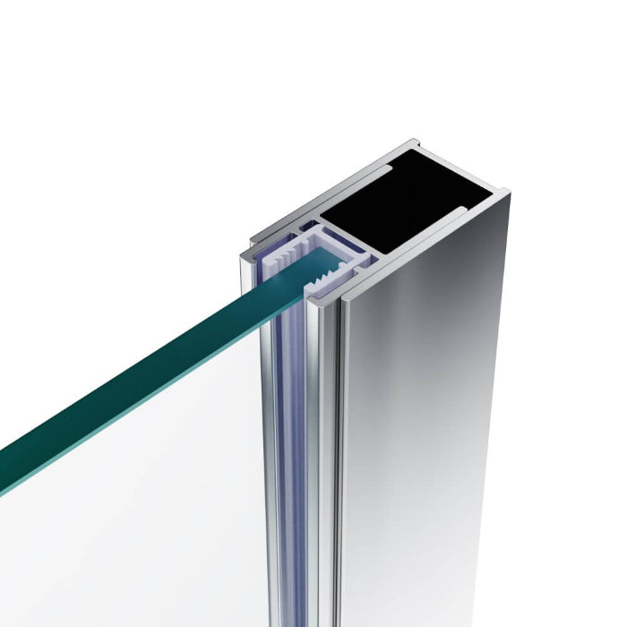 Semi-Frameless Pivot Shower Screen Cubical Adjustable