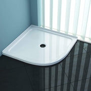Durable Acrylic Fiberglass Curved Shower Base
