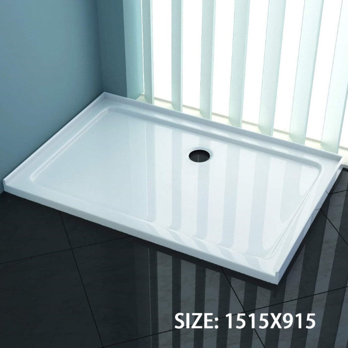 Rectangular Square Shower Screen Base Acrylic Various Sizes