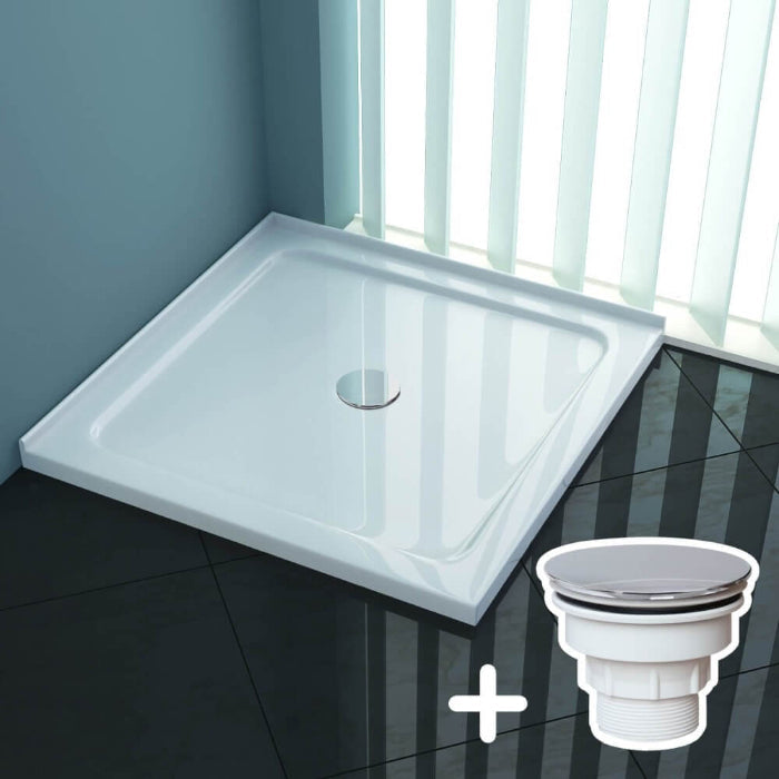 Rectangular Square Shower Screen Base Acrylic Various Sizes