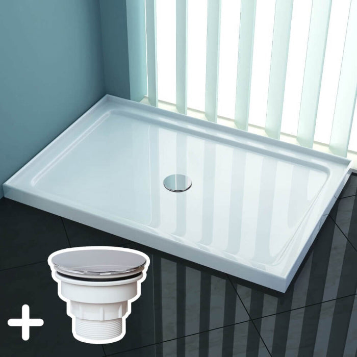 Rectangular Square Shower Screen Base Acrylic Various Sizes
