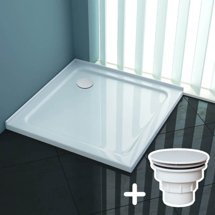 Rectangular Square Shower Screen Base Acrylic Various Sizes