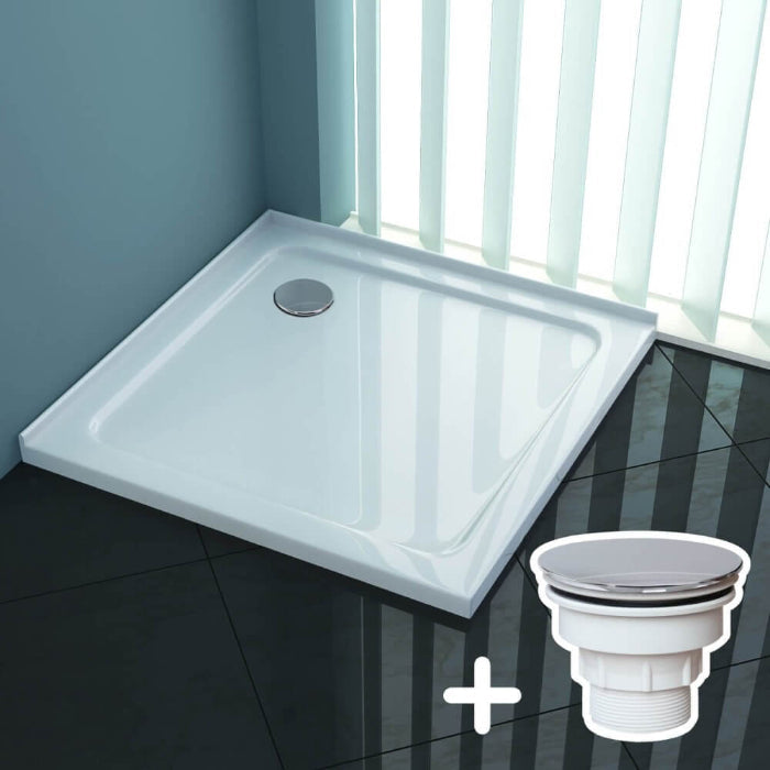 Rectangular Square Shower Screen Base Acrylic Various Sizes