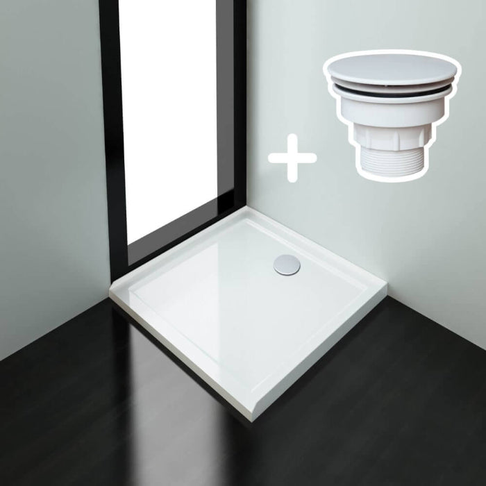 Rectangular Square Shower Screen Base Acrylic Various Sizes