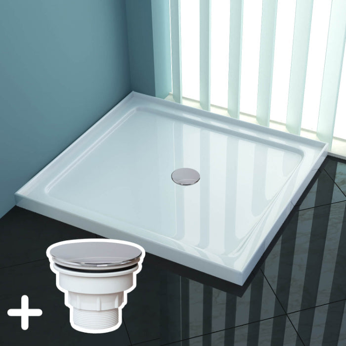 Rectangular Square Shower Screen Base Acrylic Various Sizes