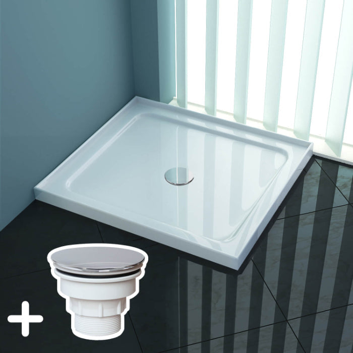 Rectangular Square Shower Screen Base Acrylic Various Sizes