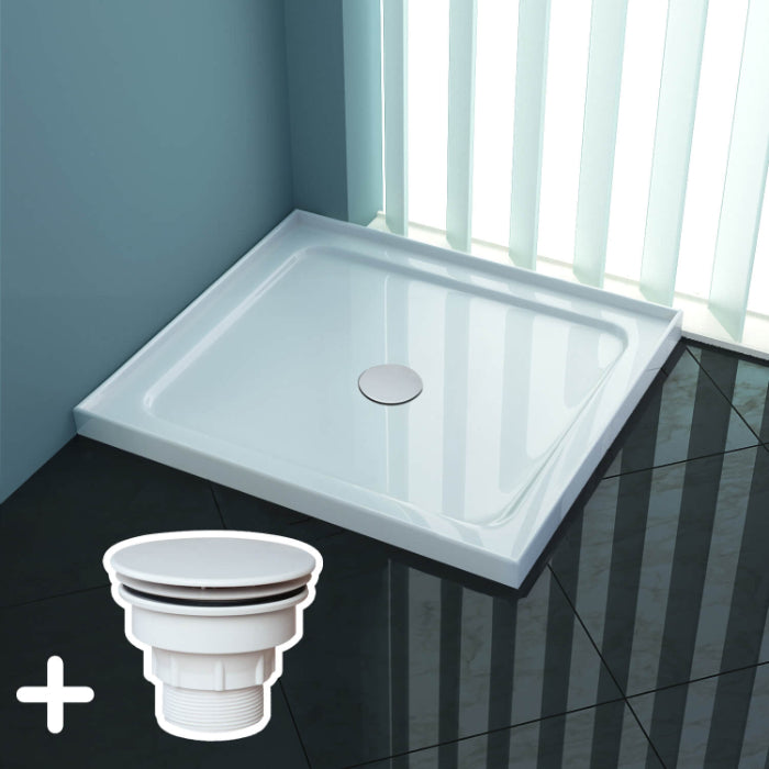 Rectangular Square Shower Screen Base Acrylic Various Sizes