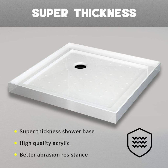 Rectangular Square Shower Screen Base Thickened Acrylic