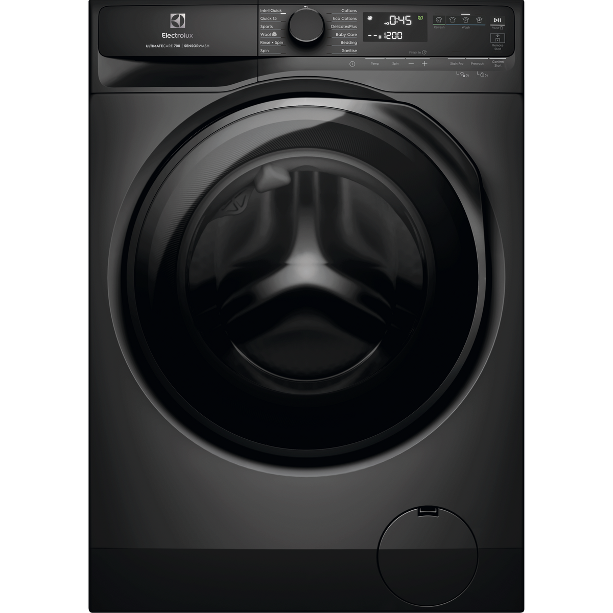 Electrolux 9kg UltimateCare 700 Front Load Washing Machine Dark Onyx EWF9043R7SCS