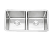 IMPACT Double Bowl Undermount Sink SS3318A