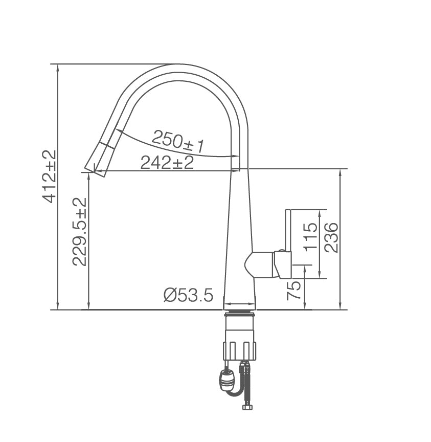 JESS Pull Out Sink Mixer