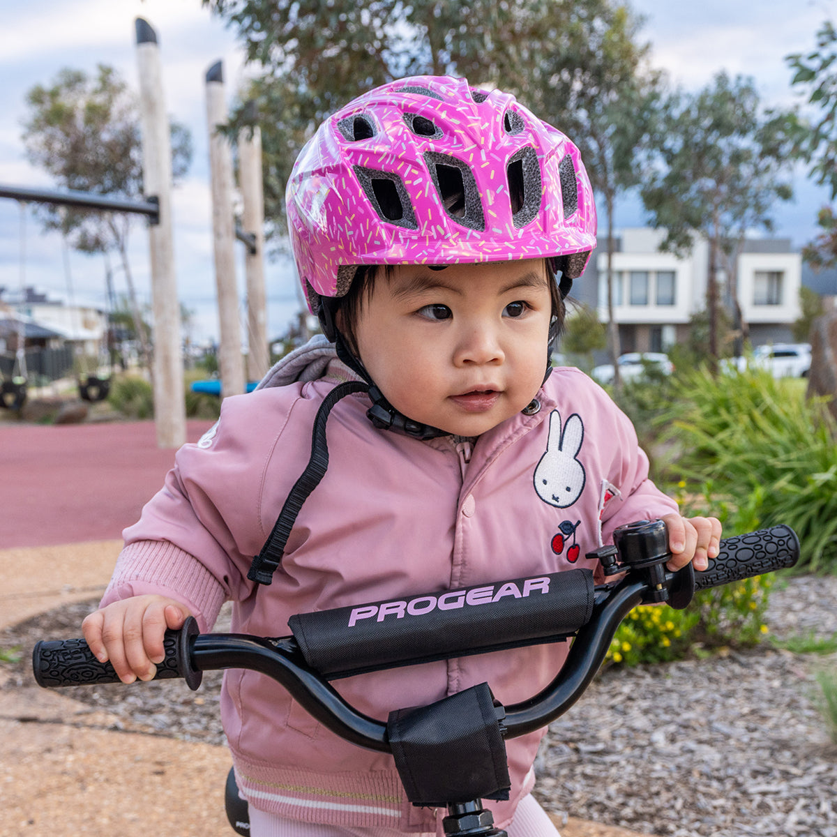 Kali Chakra Child Kids Helmet -  Sprinkles Pink