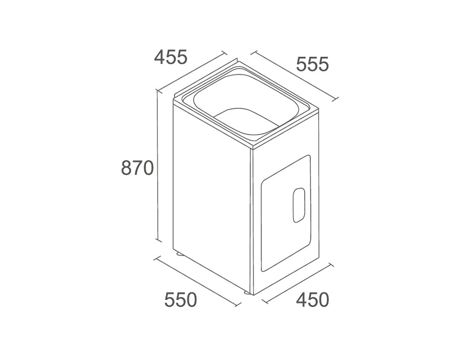 LAVASSA 35L Laundry Trough and Cabinet LD 4500A