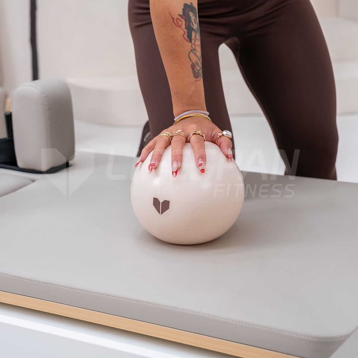 38cm Pilates Ring + 15cm Small & 22cm Medium Pilates Ball (Seashell)