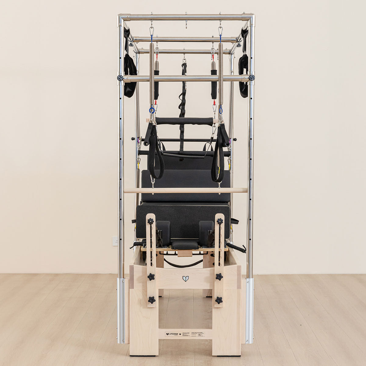 Contour Cadillac Pilates Reformer with Full Trapeze Table (Black)