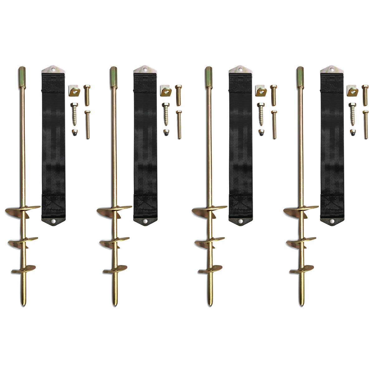 Lifespan Kids Ground Anchor Kit (Set of 4pcs) For Trampoline, Swing Set, Play Equipment