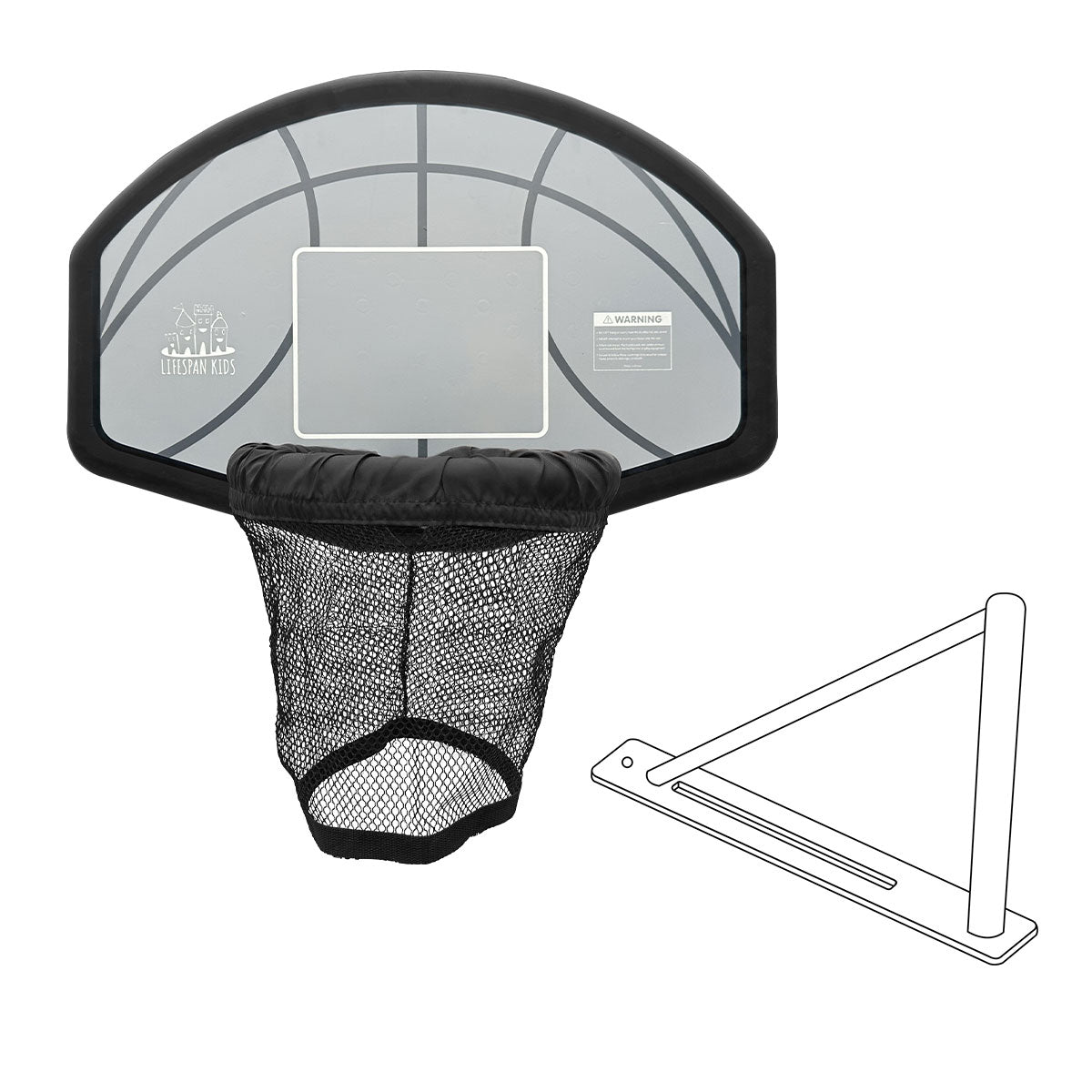 Lifespan Kids Swish Basketball Ring with BR2 Bracket Timber Swings