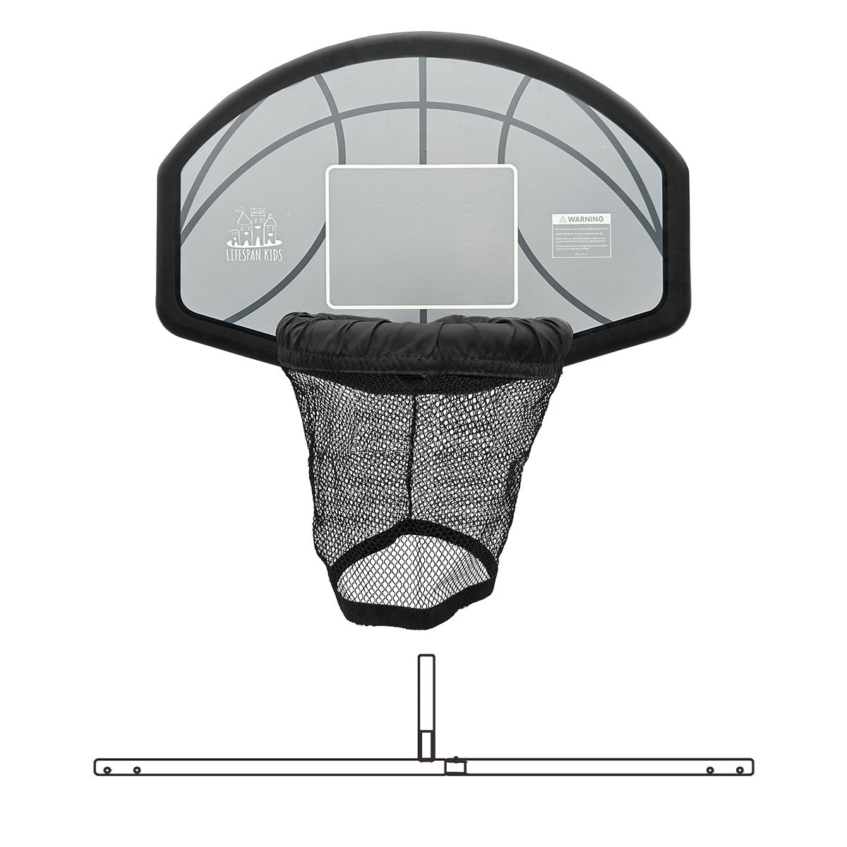 Lifespan Kids Swish Basketball Ring with BR4 Bracket HJ-R and BounceZone R