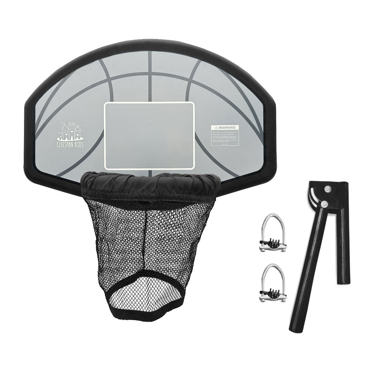 Lifespan Kids Swish Basketball Ring with BR5 Bracket HJ Series Round Trampoline