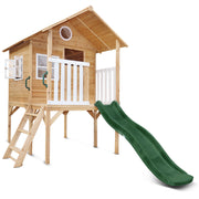 Lifespan Kids Archie Cubby House (Elevated) with 1.8m Slide (Green)