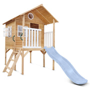 Archie Cubby House - Elevated with 1.8m Pastel Blue Slide