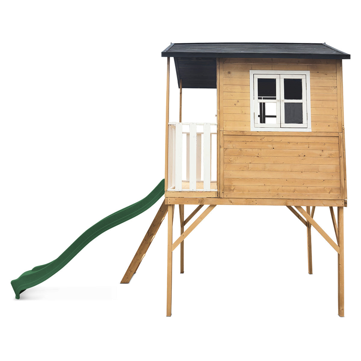Burleigh Cubby House with 2.2m Slide (Green)
