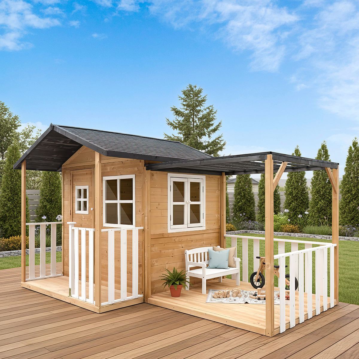 Lifespan Kids Burleigh Cubby House with Pergola