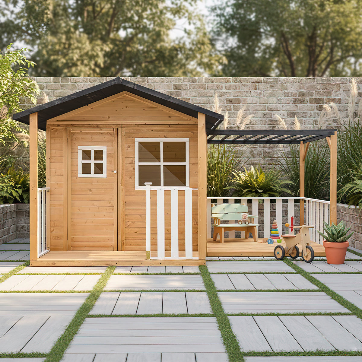 Lifespan Kids Burleigh Cubby House with Pergola