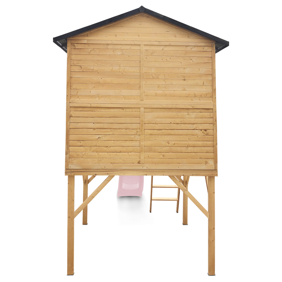 Lifespan Kids Burleigh Cubby House with 2.2m Slide (Pastel Pink)
