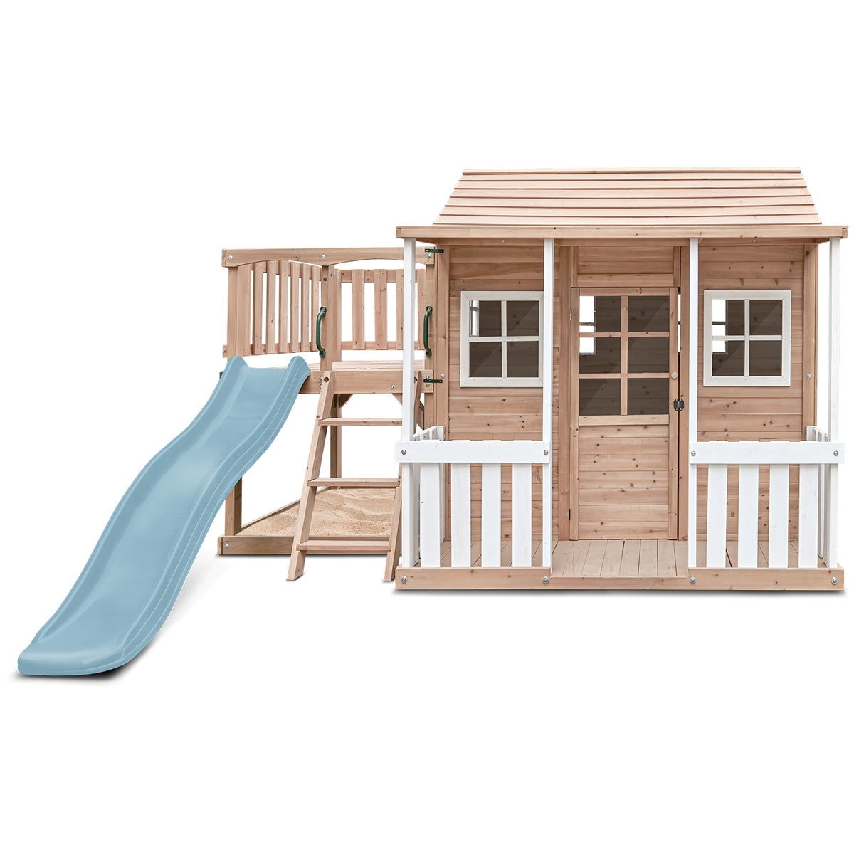 Finley Cubby House with 1.8m Slide (Pastel Blue)