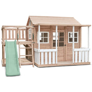 Finley Cubby House with 1.8m Slide (Pastel Green)