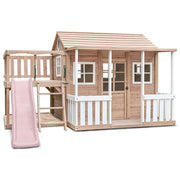 Finley Cubby House with 1.8m Slide (Pastel Pink)
