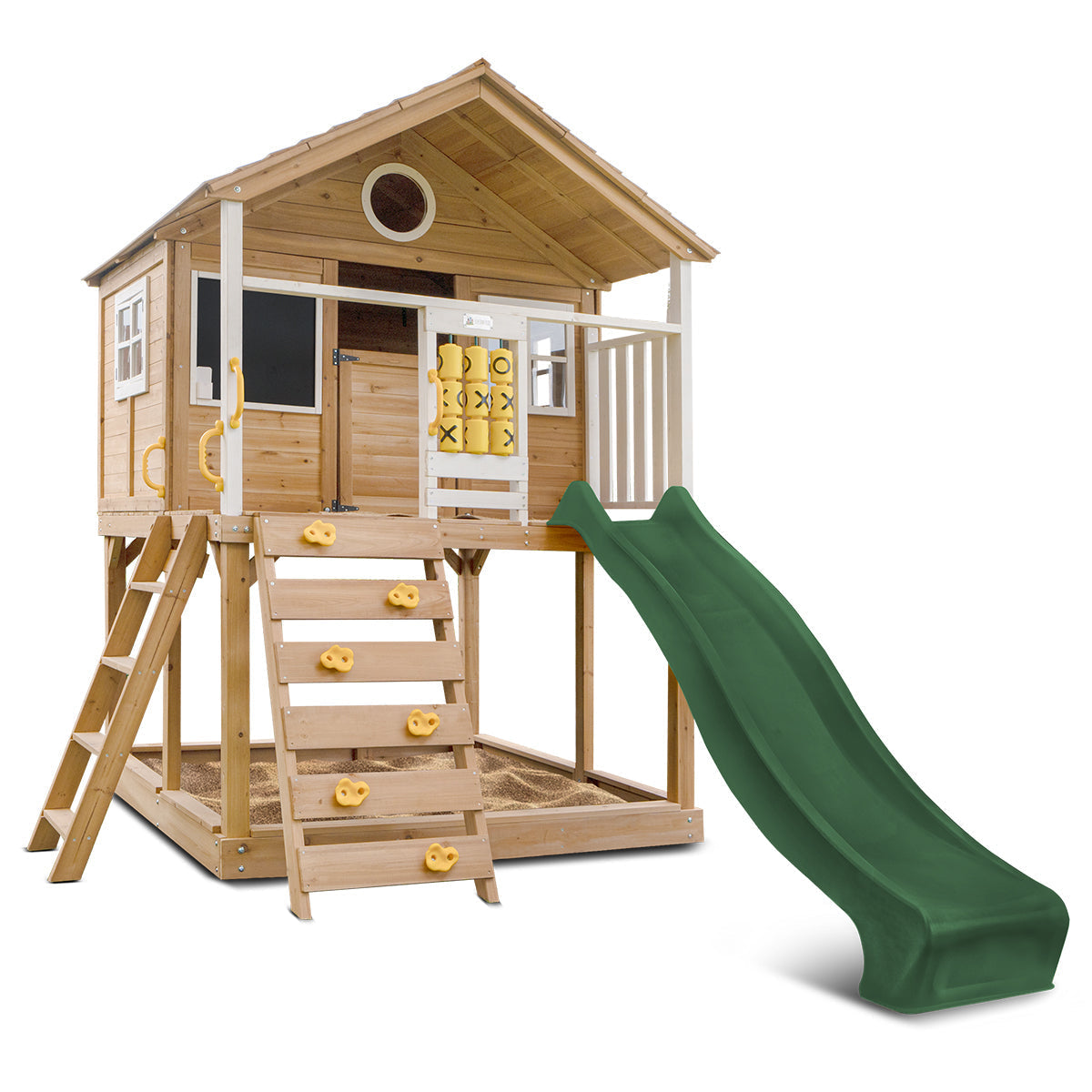 Lifespan Kids Warrigal Cubby House with 2.2m Slide (Green)